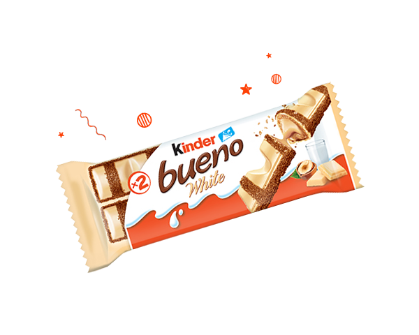 Kinder Bueno White pakiranje doodles