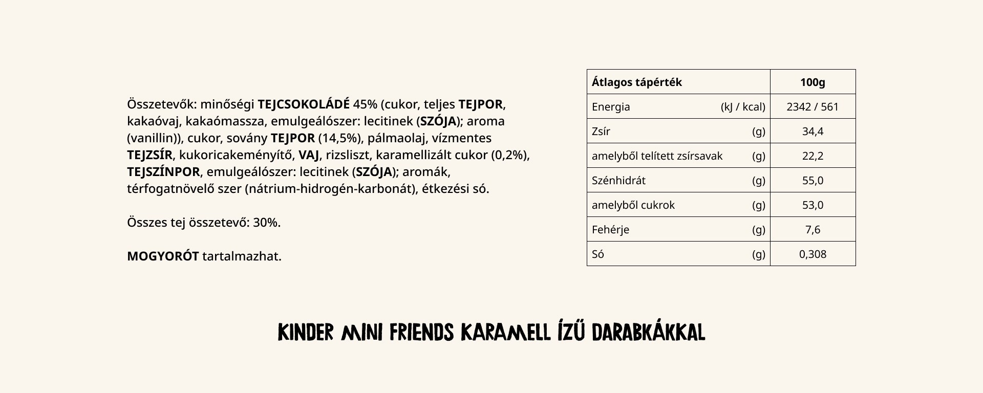 mini friends karamell