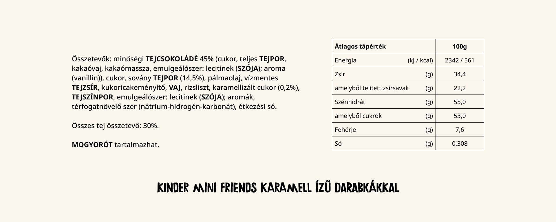 mini friends karamell