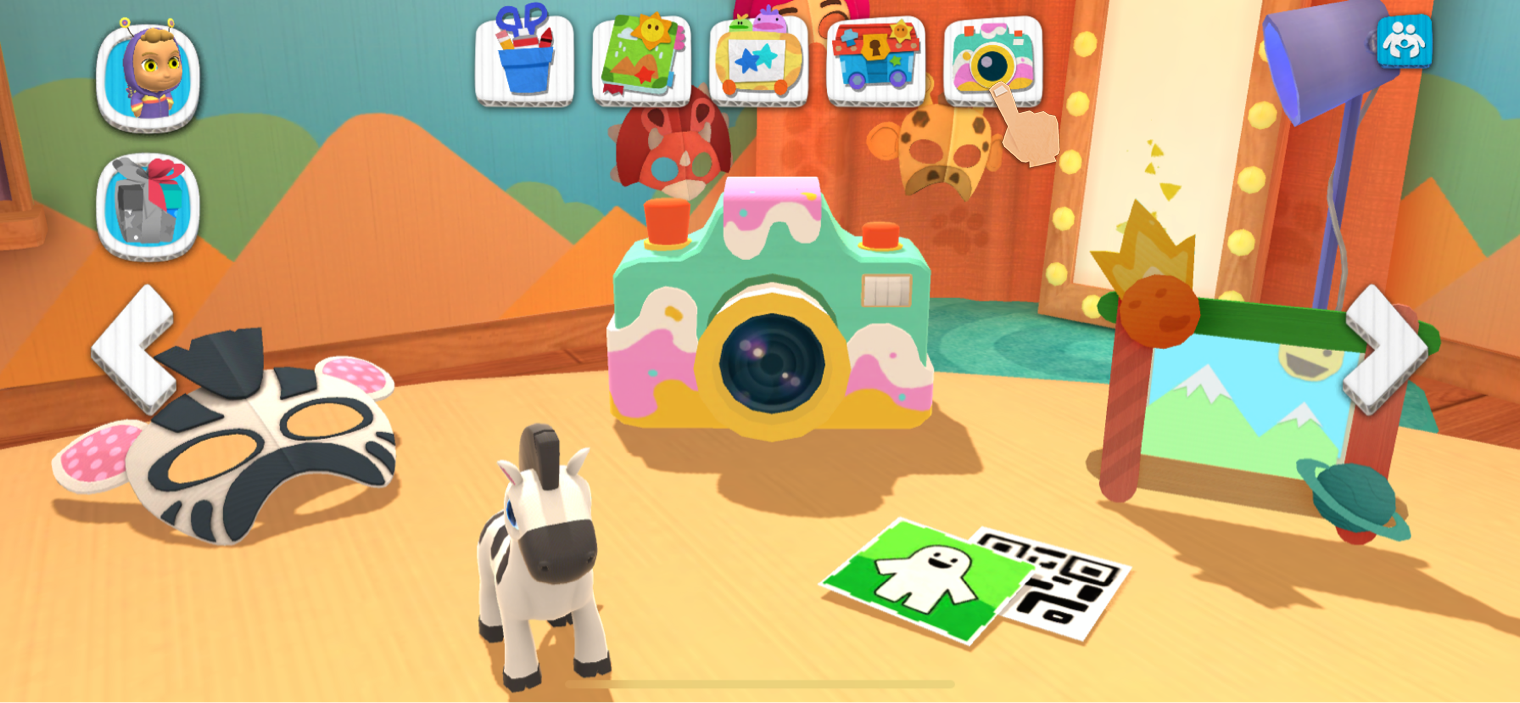 Tap on the camera icon