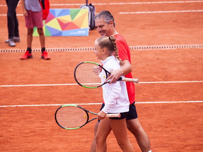 TENNIS TROPHY IS IN THE AIR