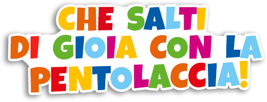 che salti di gioia con la pentolaccia