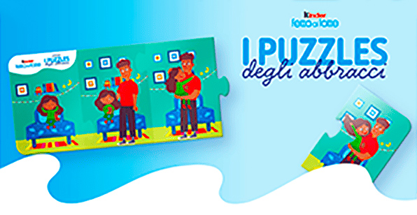 I PUZZLES DEGLI ABBRACCI DI KINDER FETTA AL LATTE