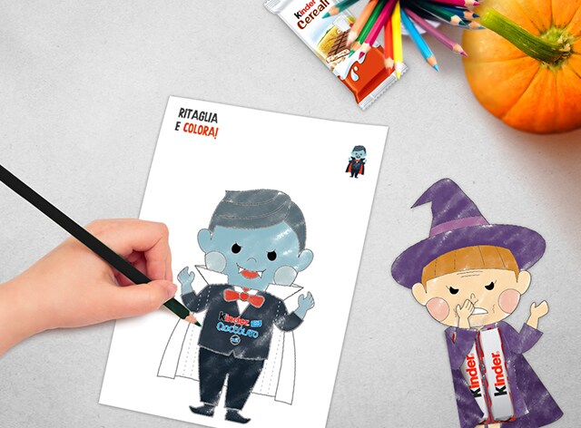 Kinder Halloween Lancio Fustelle