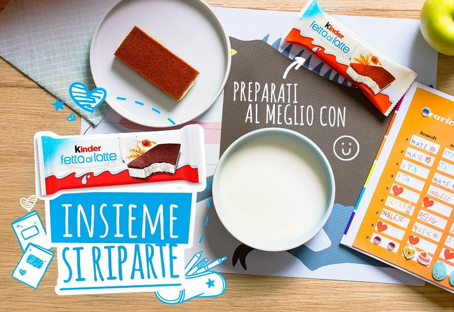 Kinder Fetta al Latte - Insieme si riparte Kinder Fetta al Latte - Insieme si riparte