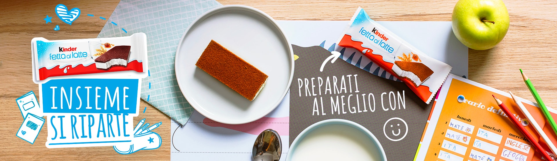 Kinder Fetta al Latte - Insieme si riparte Kinder Fetta al Latte - Insieme si riparte