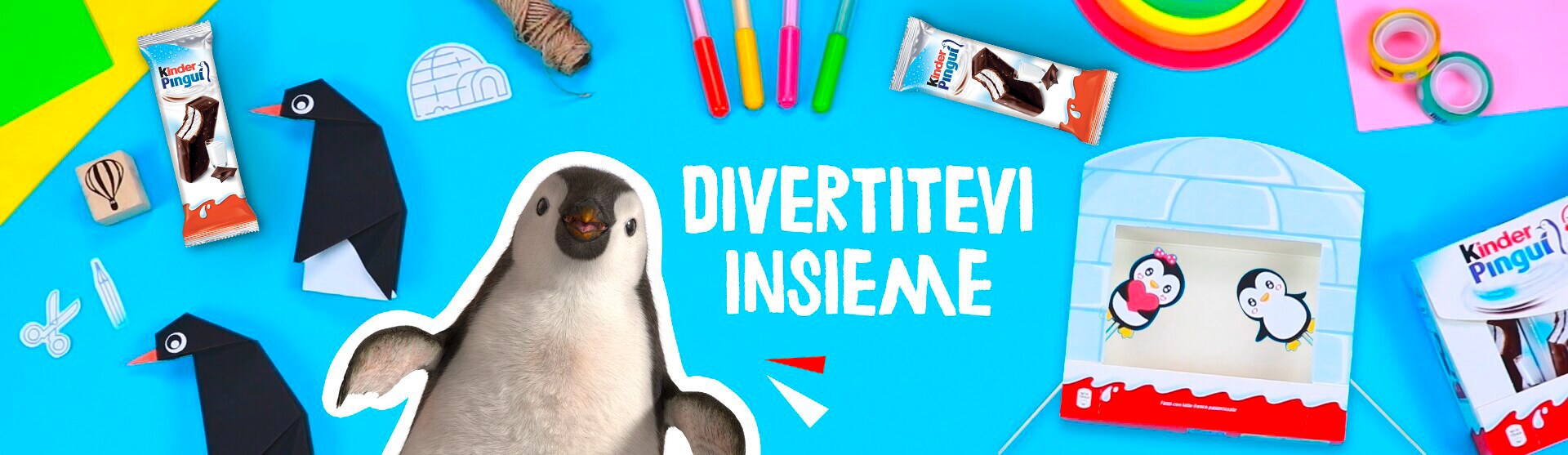Kinder Pingui Colora, Crea, Gioca visual desktop Kinder Pingui Colora, Crea, Gioca visual desktop