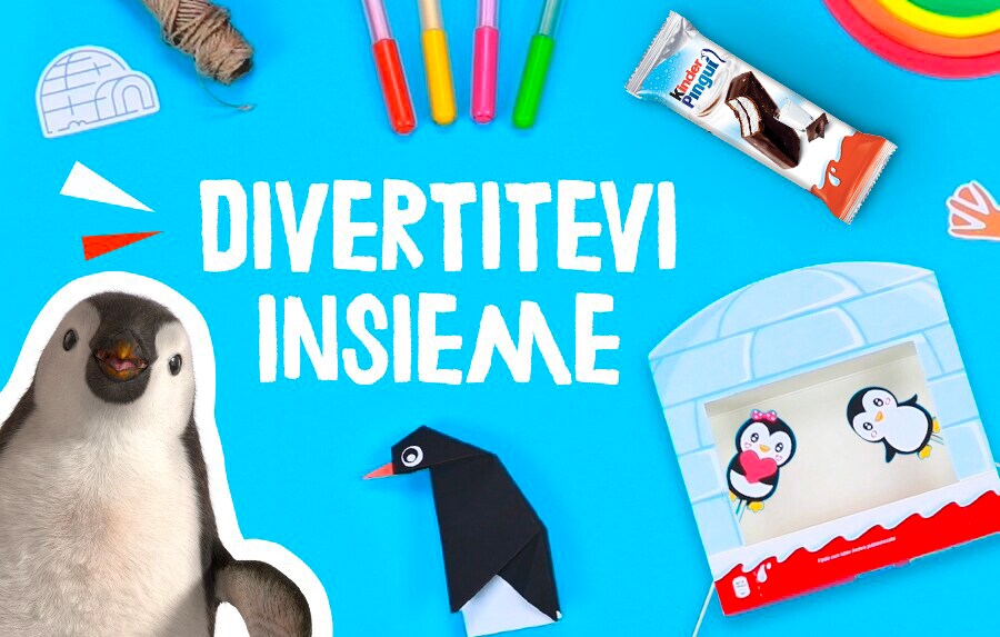 Kinder Pingui Colora, Crea, Gioca visual mobile Kinder Pingui Colora, Crea, Gioca visual mobile