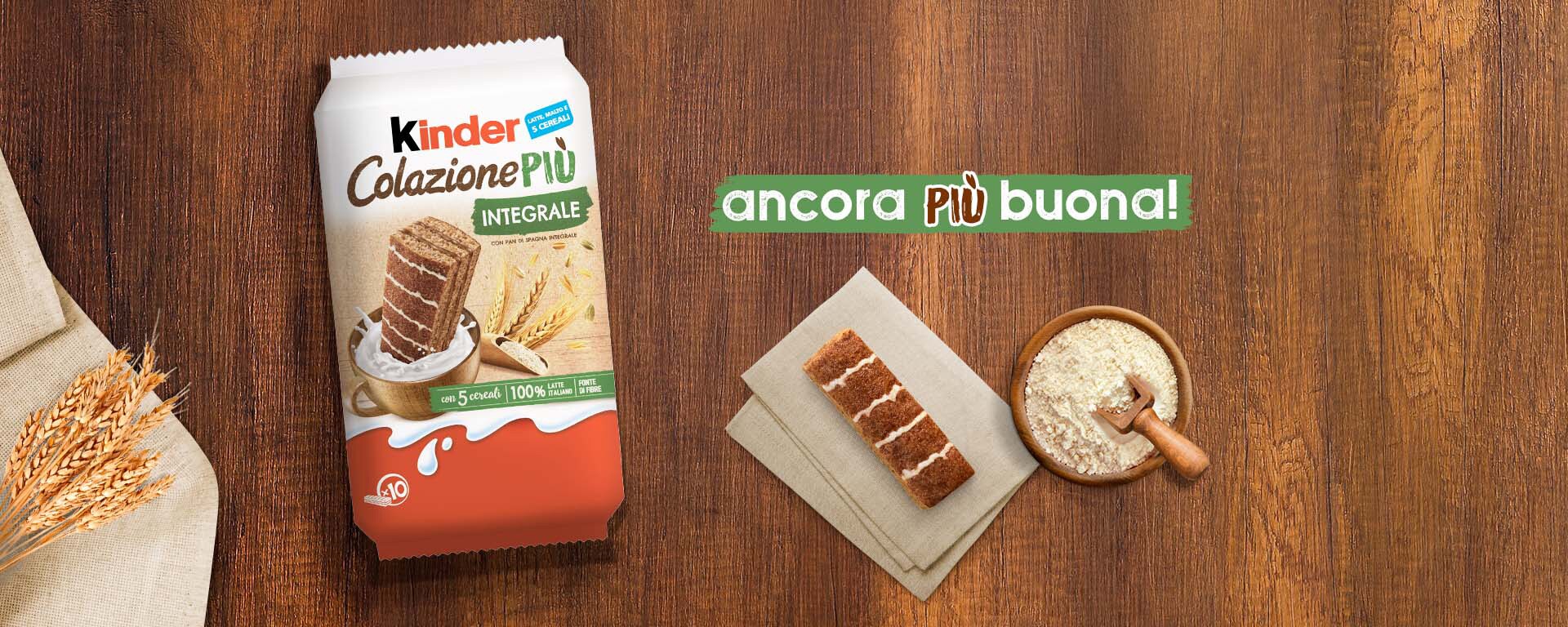 Kinder Colazione Più Integrale desktop 2023