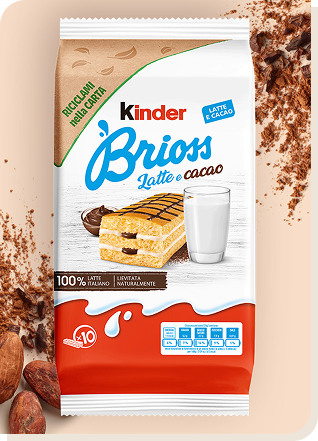 KINDER BRIOSS LATTE E CACAO