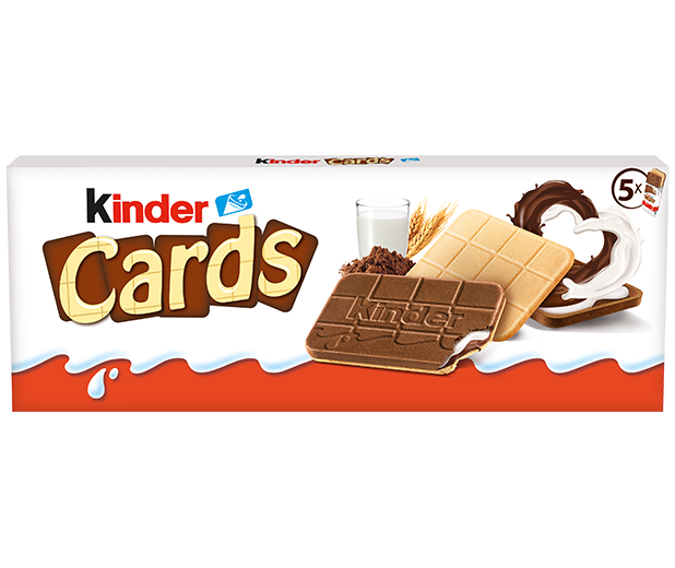 kinder cards confezione esterna da 5 kinder cards confezione esterna da 5