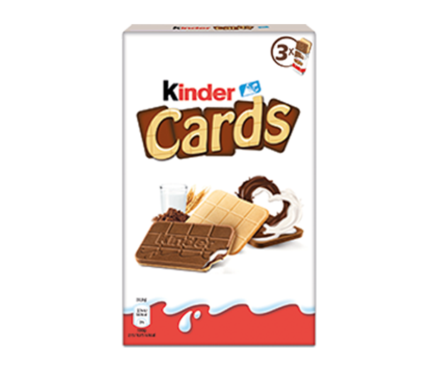 kinder cards confezione esterna da 3