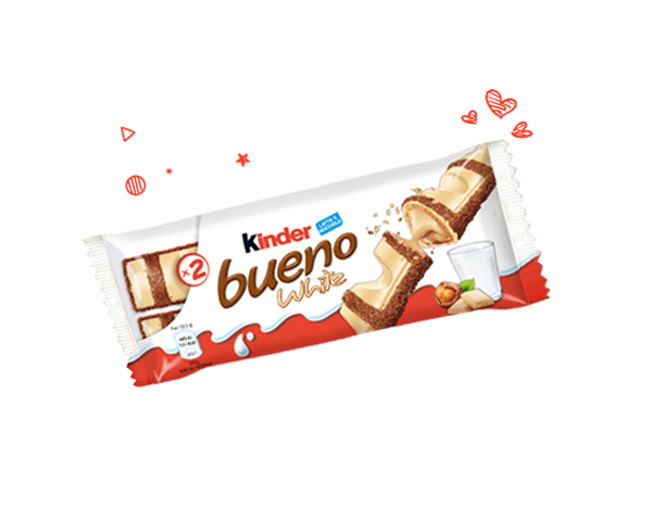 Il piacere delicato di Kinder Bueno White