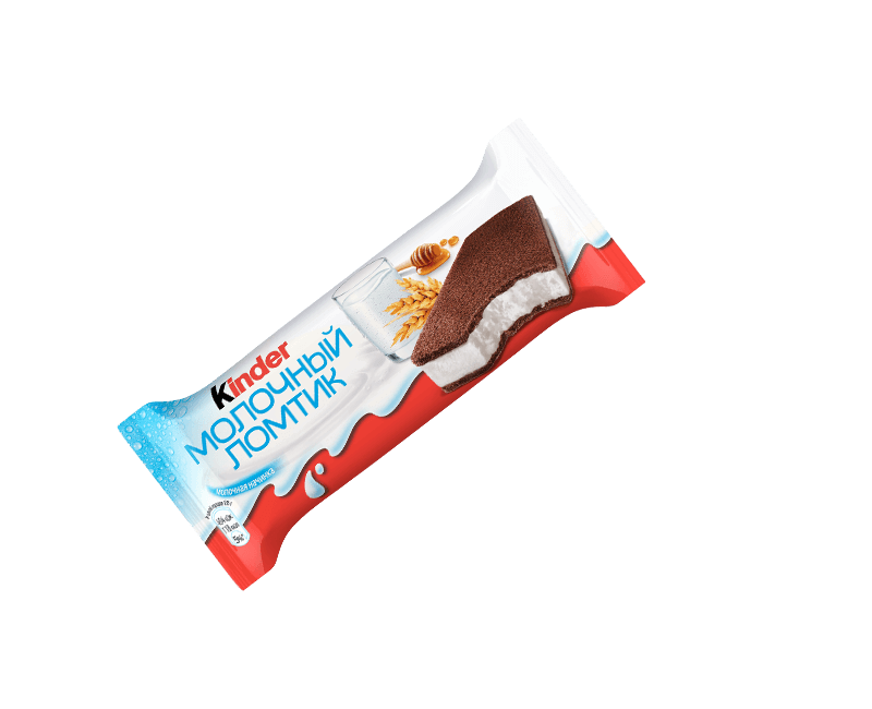 сколько калорий в kinder молочный ломтик