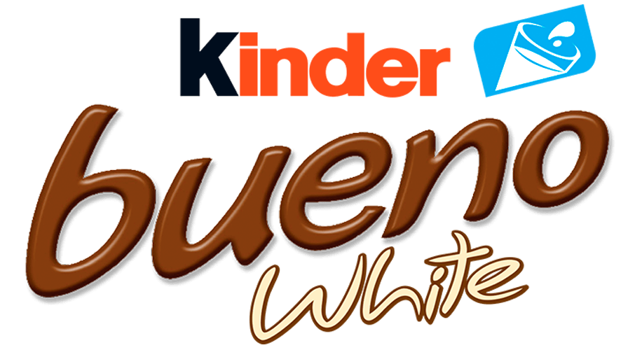 kinder bueno white logo