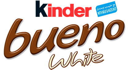 kinder bueno white logo