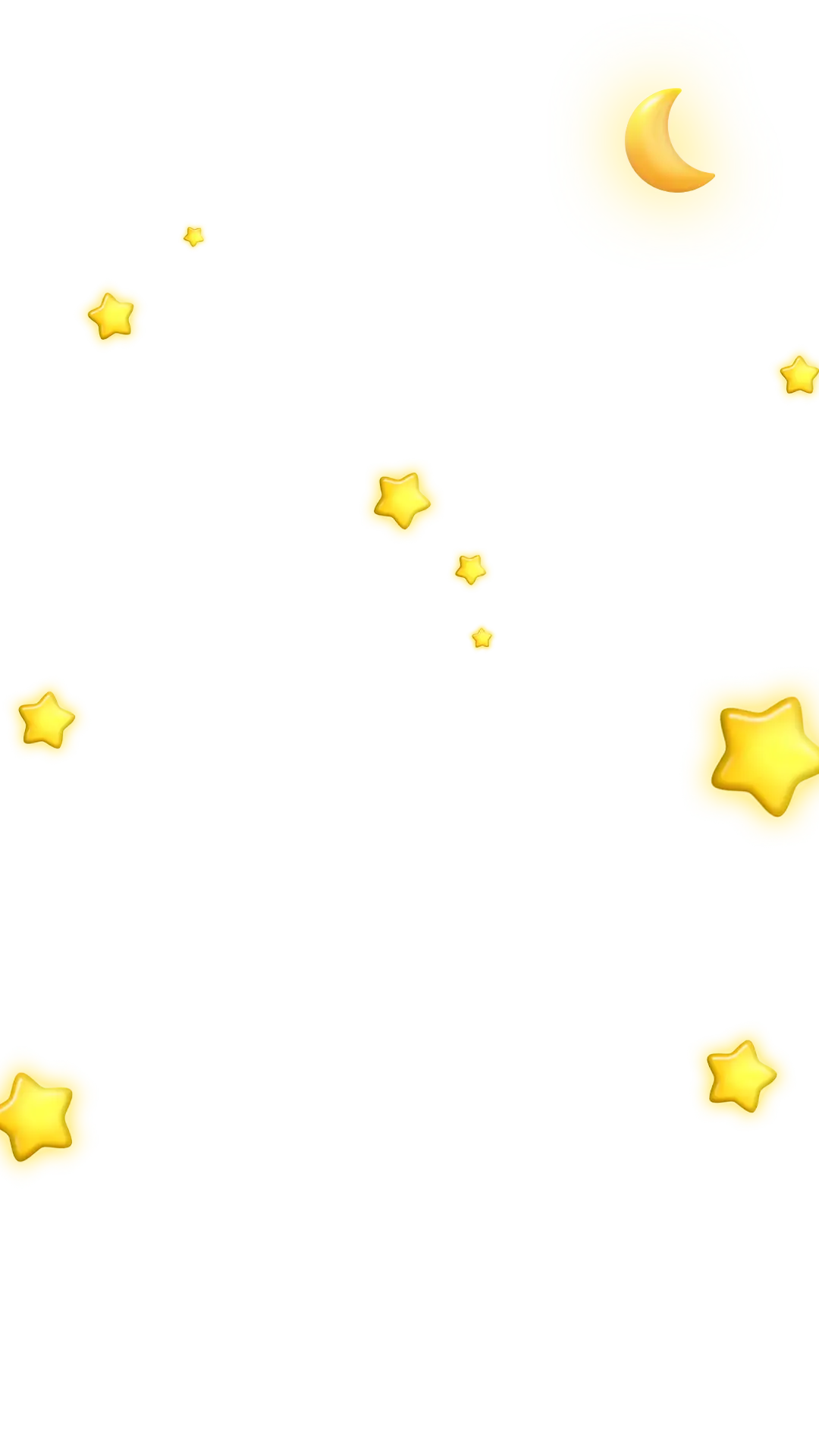 النجوم والقمر