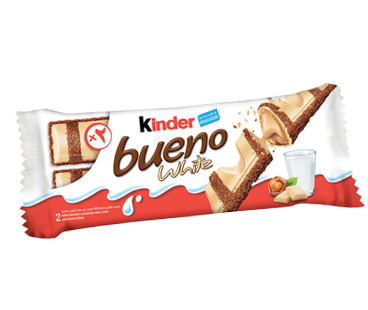 snack chocolate bar kinder bueno white pack EN snack chocolate bar kinder bueno white pack EN