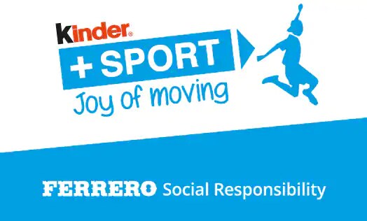 Kinder Plus Sport Joy of Moving Social Responsibility Logo Kinder Plus Sport Joy of Moving Social Responsibility Logo
