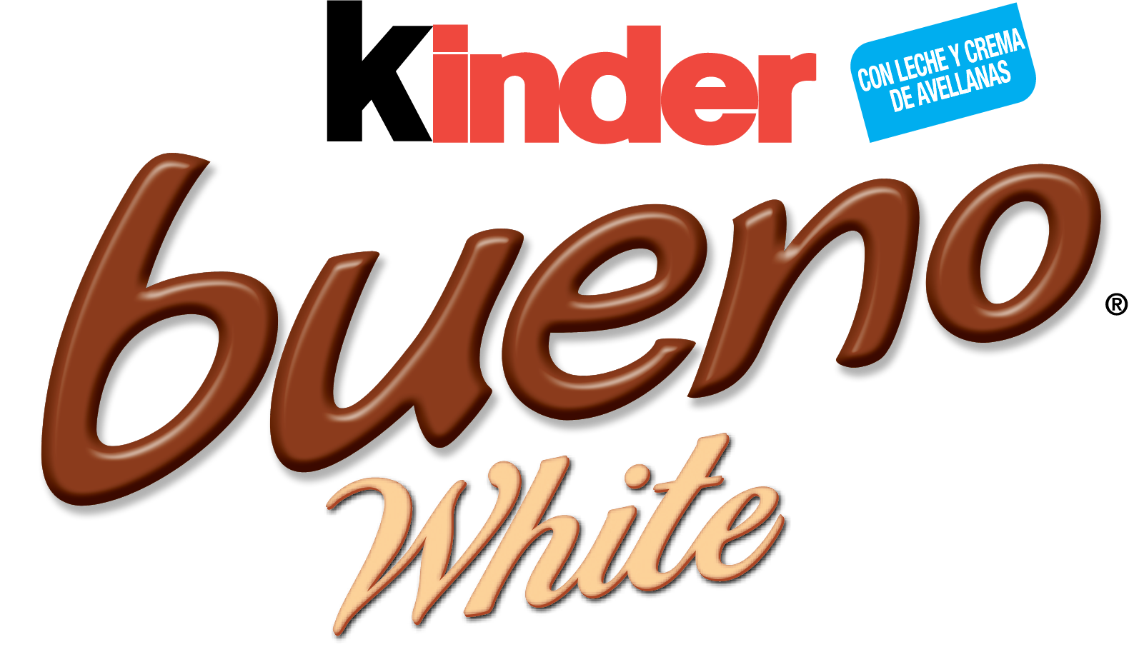 kinder bueno white logo
