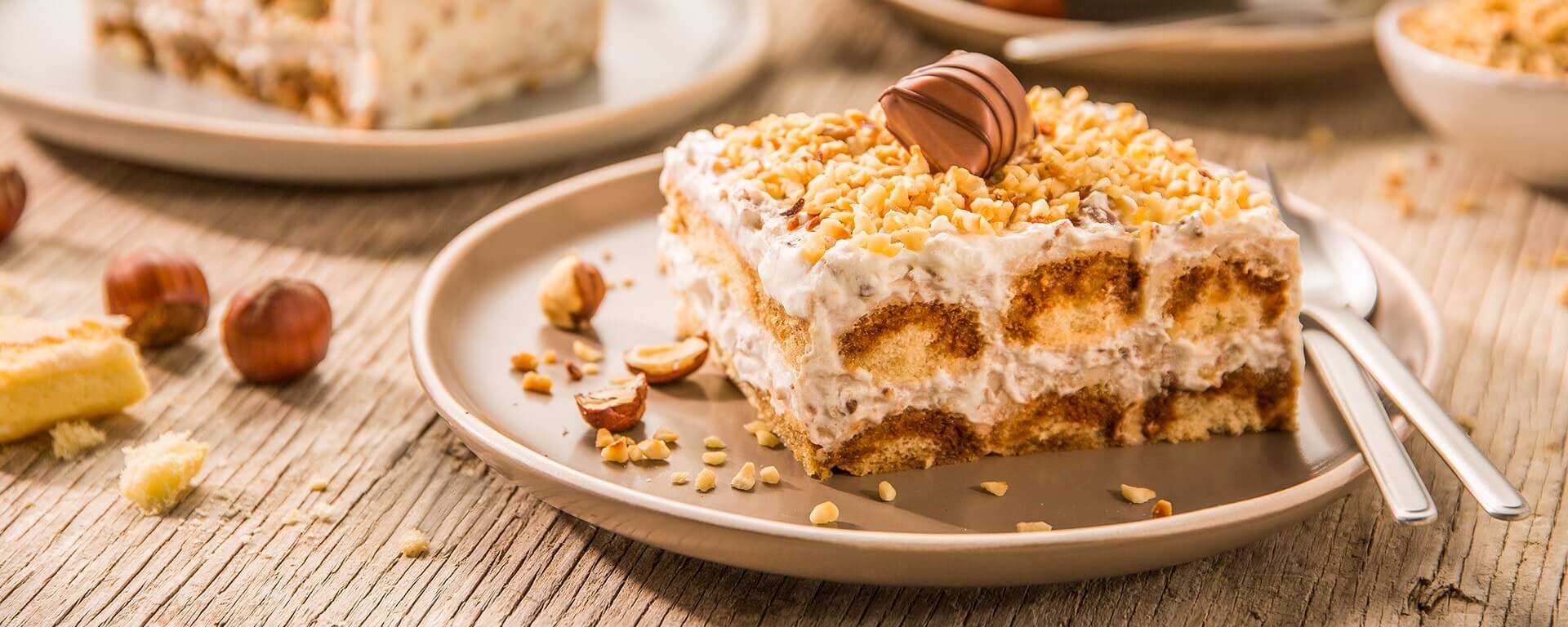 Tiramisu cubierto de chocolate Kinder Bueno