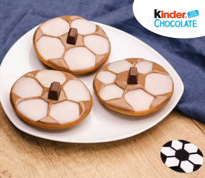 Galletas de futbol con Kinder Chocolate