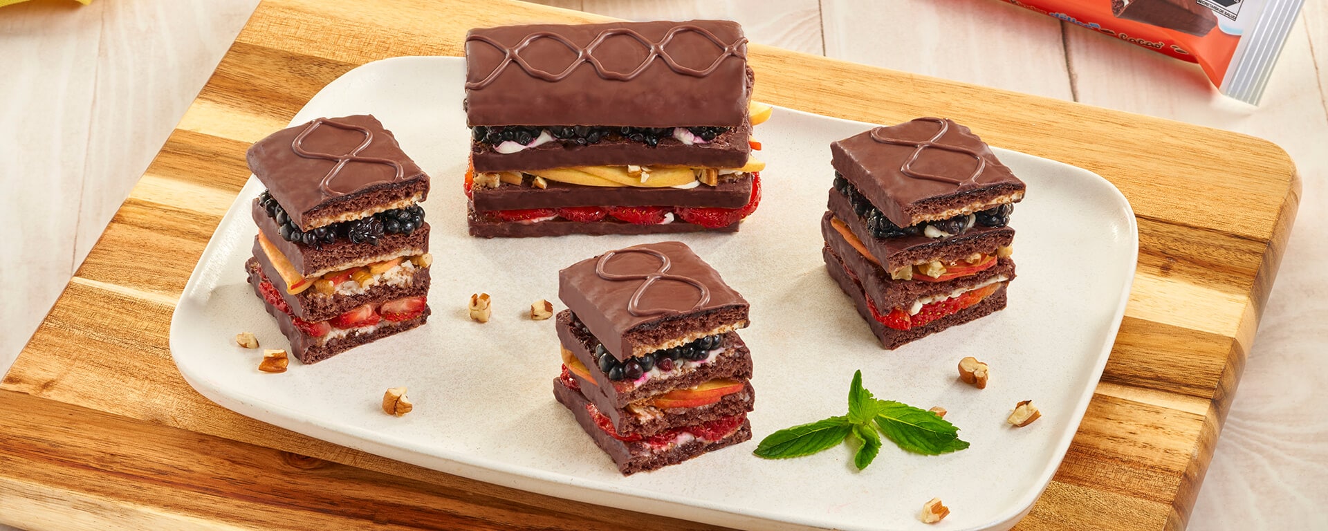 Mil hojas cubierto de chocolate Kinder Delice