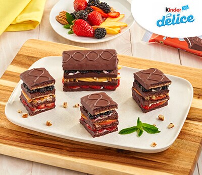 Mil hojas cubierto de chocolate Kinder Delice