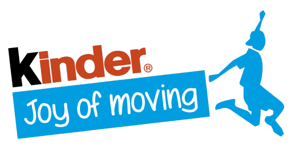Kinder Joy of Moving logo with a skater