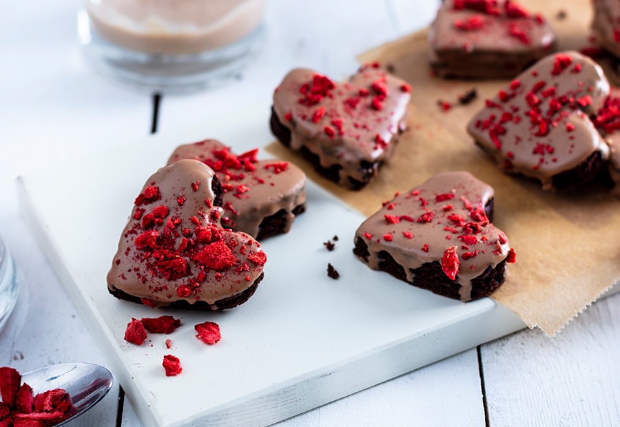 Brownies corazón con Kinder® Maxi teaser