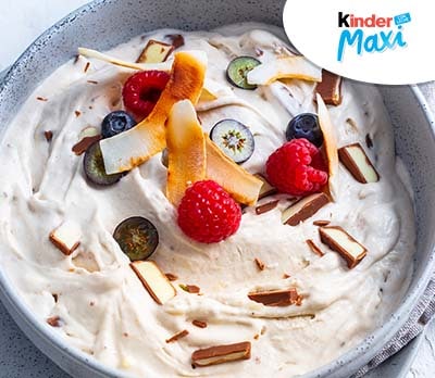 Helado de plátano Kinder Maxi