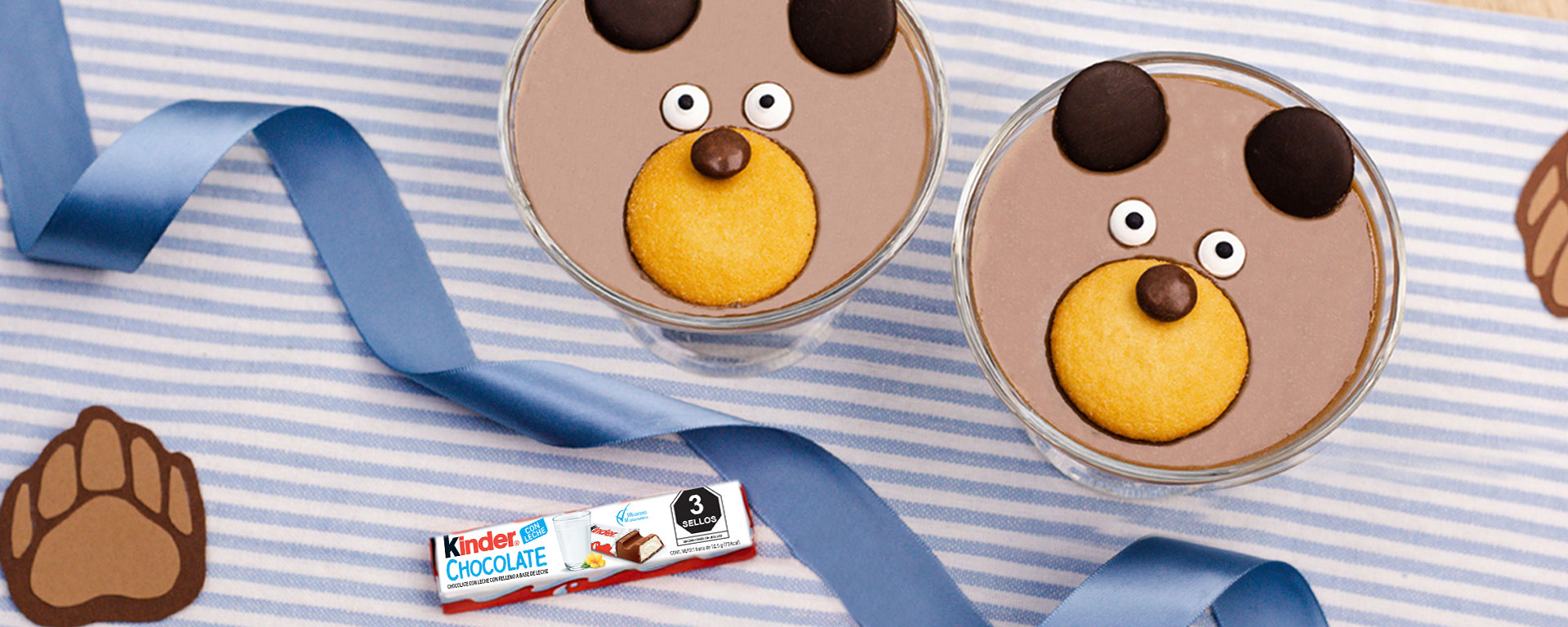 Ositos de pudín con Kinder® Chocolate header