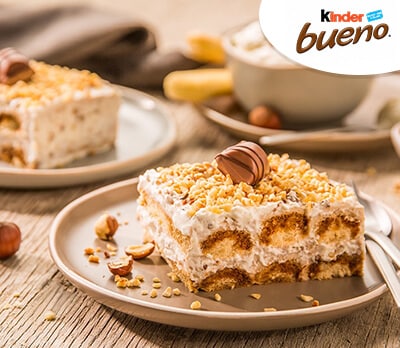 Tiramisu cubierto de chocolate Kinder Bueno