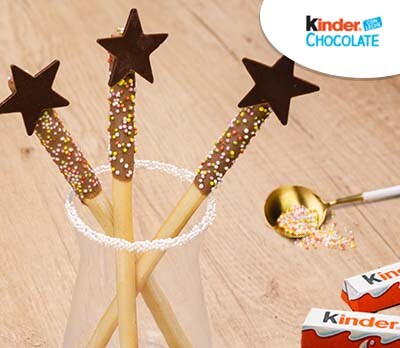 Varitas mágicas con Kinder Chocolate Thumb