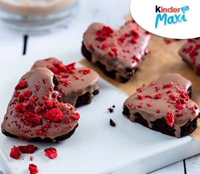 Brownies corazón Kinder Maxi Thumb