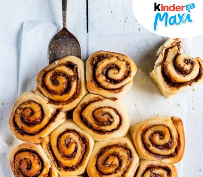 Rollitos de canela con Kinder® Maxi