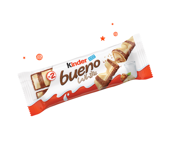 The indulgent taste of Kinder Bueno White
