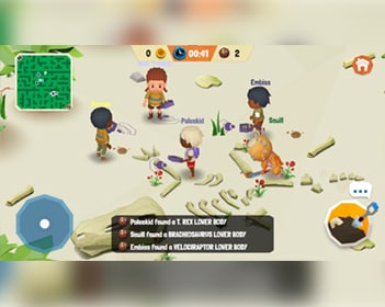 Rozgrywka ukazująca poszukiwanie kości