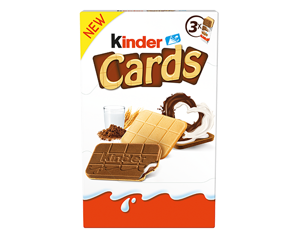 Pudełko Kinder Cards 3 sztuki