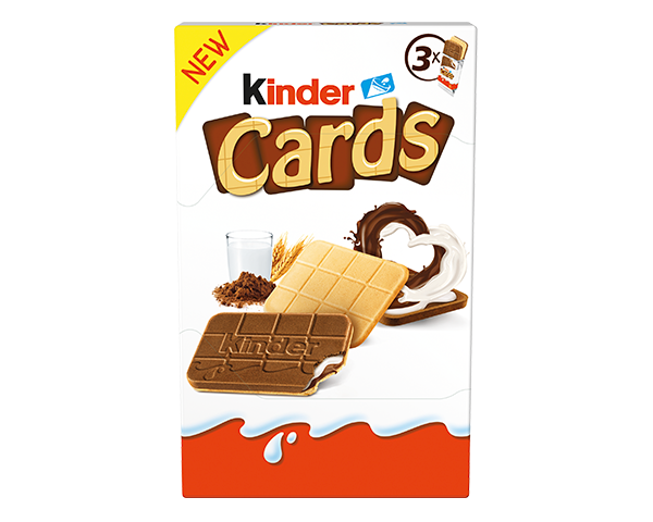 Pudełko Kinder Cards 3 sztuki