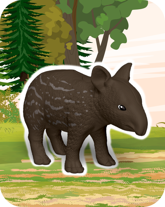 O jucărie Kinder reprezentând PUI DE TAPIR