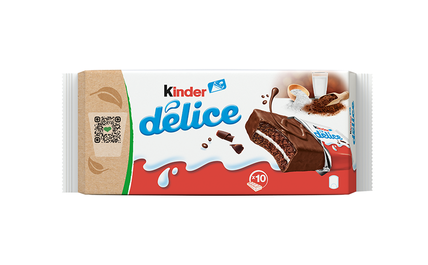 Kinder Delice – Noul ambalaj din hârtie