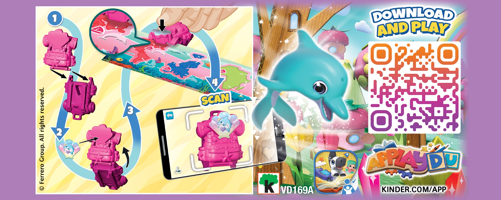 Torrstämplad ryggsäck Applaydu