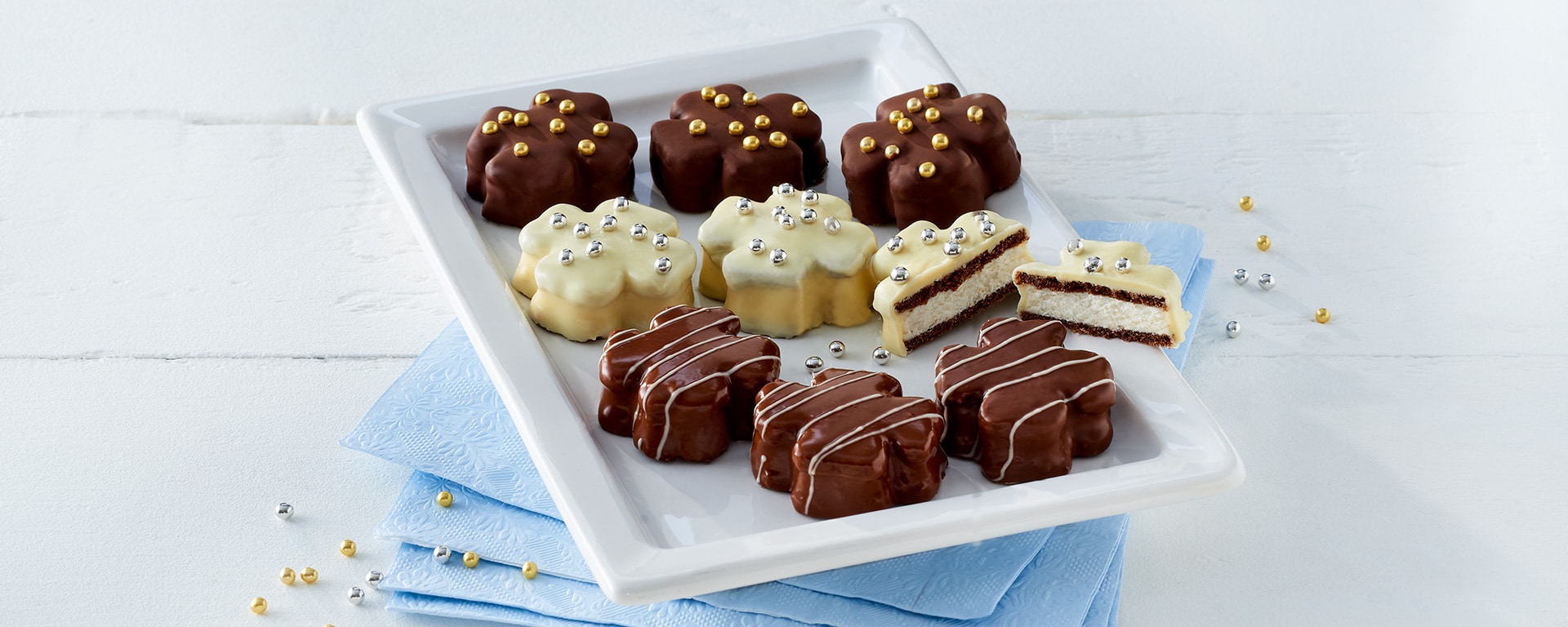 Kinder Milch-Schnitte peciva v obliki detelje_header