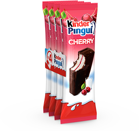 Kinder Pingui z okusom trešnje 120g
