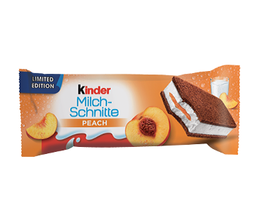 Kinder Milch Schnitte Peach