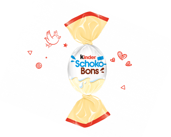 Kinder schoko bons white