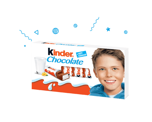 KINDER CHOCOLATE'IN BENZERSİZ LEZZETİ KINDER CHOCOLATE'IN BENZERSİZ LEZZETİ