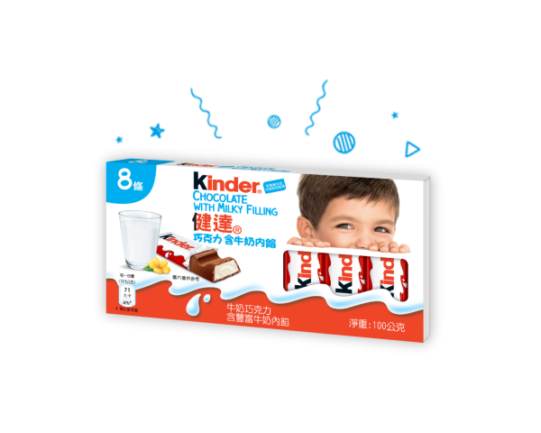 健達巧克力 含牛奶內餡 含豐富牛奶100%來自歐洲 健達巧克力 含牛奶內餡 含豐富牛奶100%來自歐洲