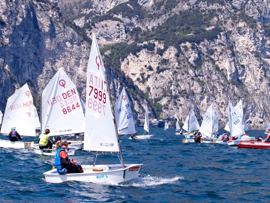 義大利加爾達湖運動會 樂觀型帆船賽
